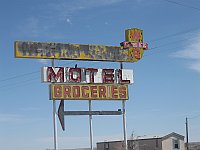 USA - San Fidel NM - Abandoned Whiting Brothers Complex Neon Sign (24 Apr 2009)